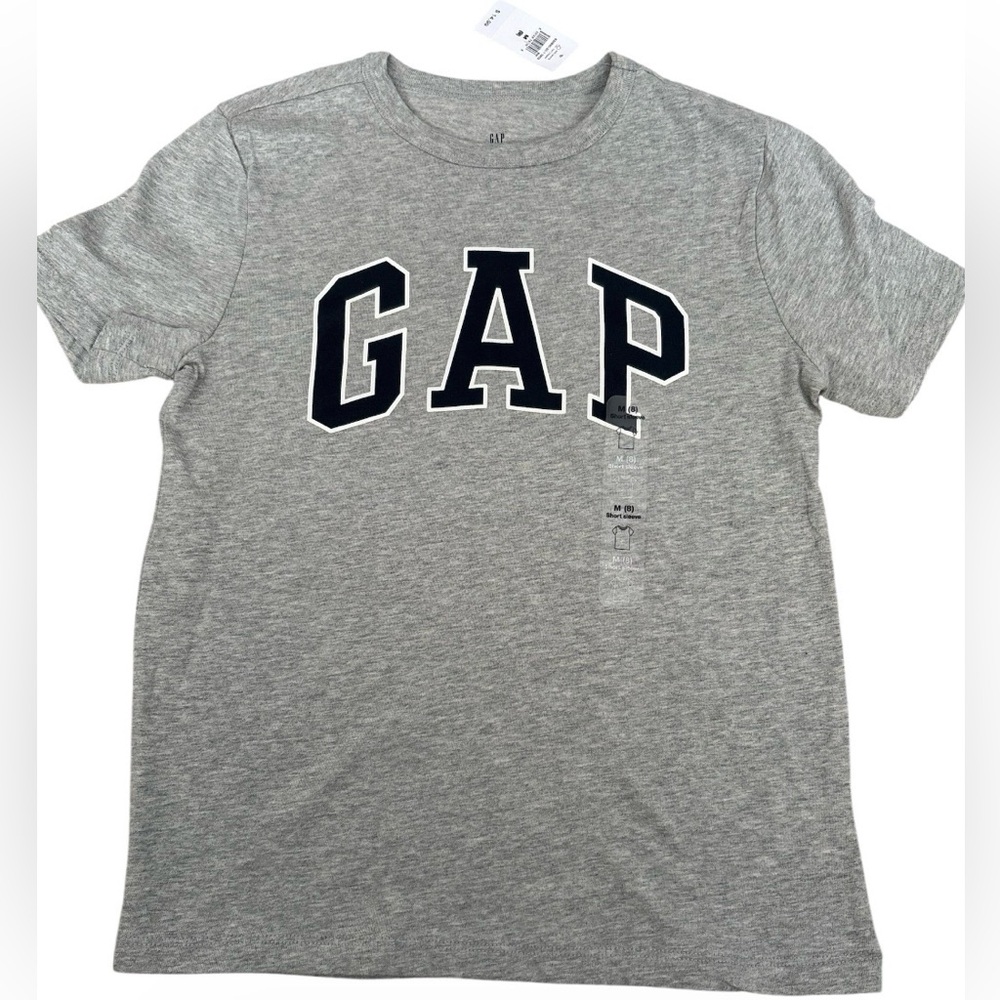 GAP Kids Heather Gray Logo Tee